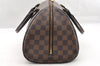 Authentic Louis Vuitton Damier Ribera MM Hand Boston Bag Purse N41434 LV 5898I