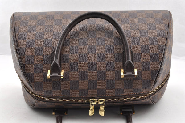 Authentic Louis Vuitton Damier Ribera MM Hand Boston Bag Purse N41434 LV 5898I