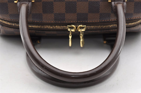 Authentic Louis Vuitton Damier Ribera MM Hand Boston Bag Purse N41434 LV 5898I