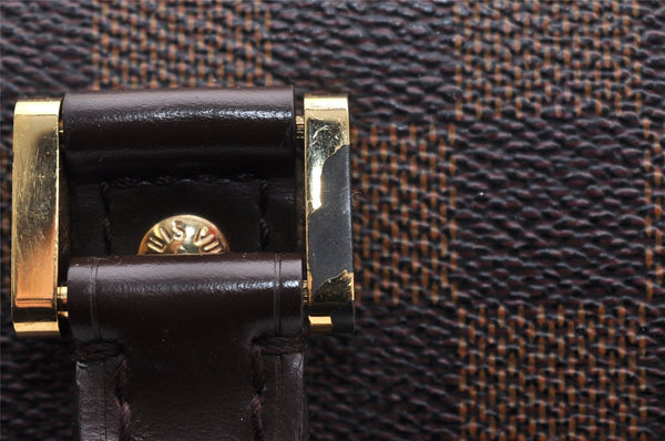 Authentic Louis Vuitton Damier Ribera MM Hand Boston Bag Purse N41434 LV 5898I