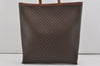 Authentic CELINE Macadam Blason Shoulder Tote Bag PVC Leather Brown 5899I