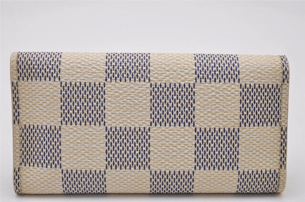 Authentic Louis Vuitton Damier Azur Multicles 4 Key Case Holder N60020 LV 5900I