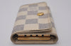 Authentic Louis Vuitton Damier Azur Multicles 4 Key Case Holder N60020 LV 5900I