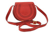 Authentic Chloe Marcie Small Leather Shoulder Cross Body Bag Purse Red 5901I