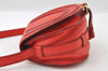 Authentic Chloe Marcie Small Leather Shoulder Cross Body Bag Purse Red 5901I