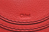 Authentic Chloe Marcie Small Leather Shoulder Cross Body Bag Purse Red 5901I