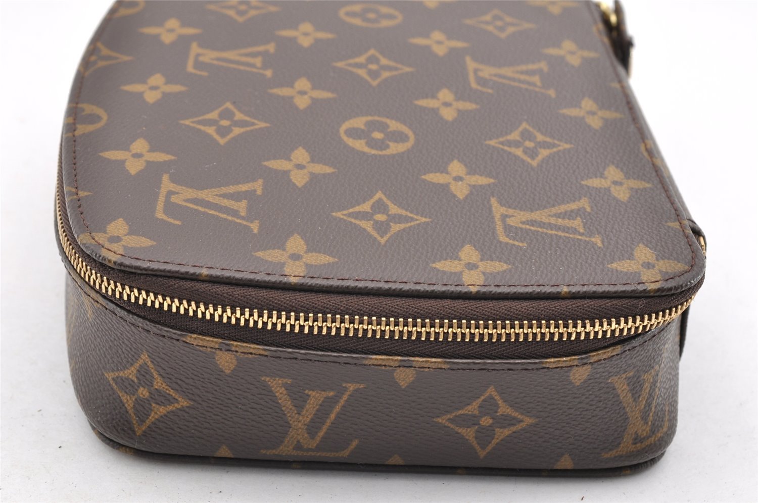 Authentic Louis Vuitton Monogram Poche Monte Carlo GM M47350 Jewelry Case 5903I