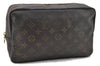 Auth LOUIS VUITTON Monogram Trousse Toilette 28 Clutch Hand Bag M47522 LV 5904C