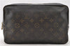 Auth LOUIS VUITTON Monogram Trousse Toilette 28 Clutch Hand Bag M47522 LV 5904C
