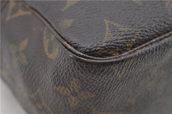 Auth LOUIS VUITTON Monogram Trousse Toilette 28 Clutch Hand Bag M47522 LV 5904C