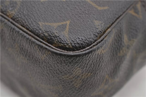 Auth LOUIS VUITTON Monogram Trousse Toilette 28 Clutch Hand Bag M47522 LV 5904C
