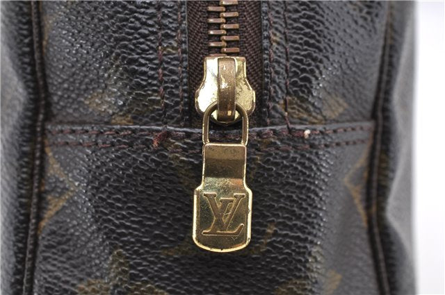 Auth LOUIS VUITTON Monogram Trousse Toilette 28 Clutch Hand Bag M47522 LV 5904C