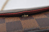 Authentic Louis Vuitton Damier Pochette Felicie N63032 Shoulder Cross Bag 5904I