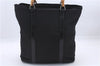 Authentic GUCCI Bamboo Hand Bag Nylon Enamel Black 5905D