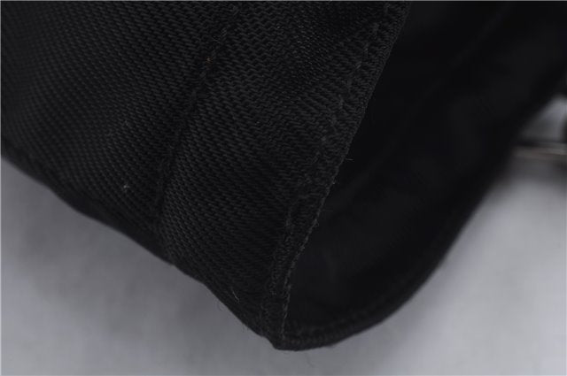 Authentic GUCCI Bamboo Hand Bag Nylon Enamel Black 5905D