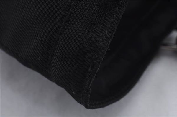 Authentic GUCCI Bamboo Hand Bag Nylon Enamel Black 5905D