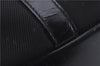 Authentic GUCCI Bamboo Hand Bag Nylon Enamel Black 5905D