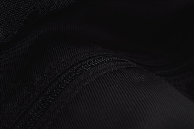 Authentic GUCCI Bamboo Hand Bag Nylon Enamel Black 5905D