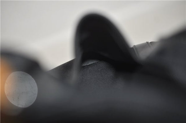 Authentic GUCCI Bamboo Hand Bag Nylon Enamel Black 5905D