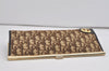 Authentic Christian Dior Trotter Clutch Bag Purse Canvas Leather Brown 5906I