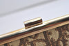 Authentic Christian Dior Trotter Clutch Bag Purse Canvas Leather Brown 5906I