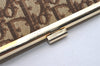 Authentic Christian Dior Trotter Clutch Bag Purse Canvas Leather Brown 5906I