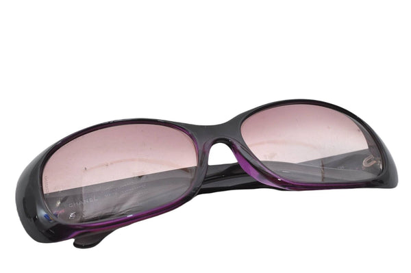 Authentic CHANEL Sunglasses Rhinestone CoCo Mark CC Logos 6026B Purple 5908B