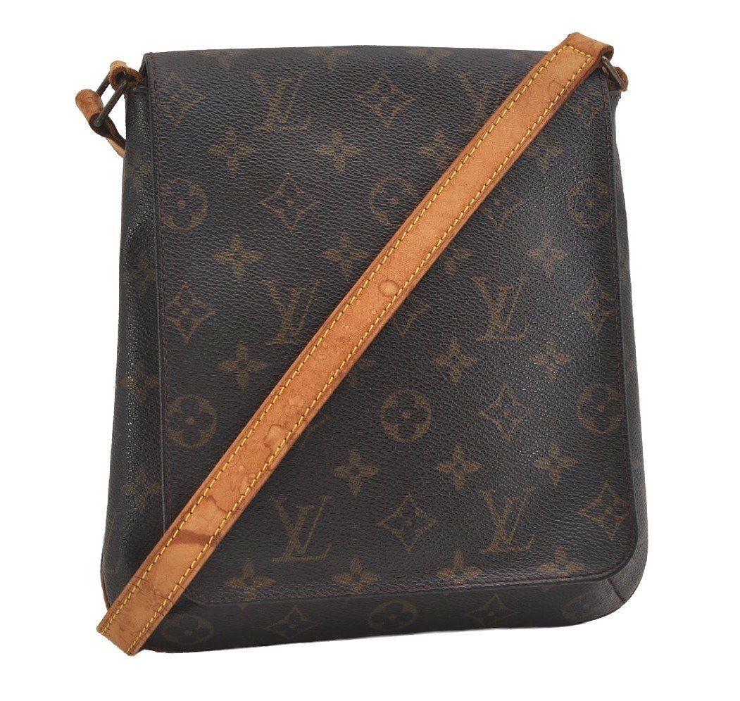 Auth Louis Vuitton Monogram Musette Salsa M51387 Long Shoulder Cross Bag 5908I
