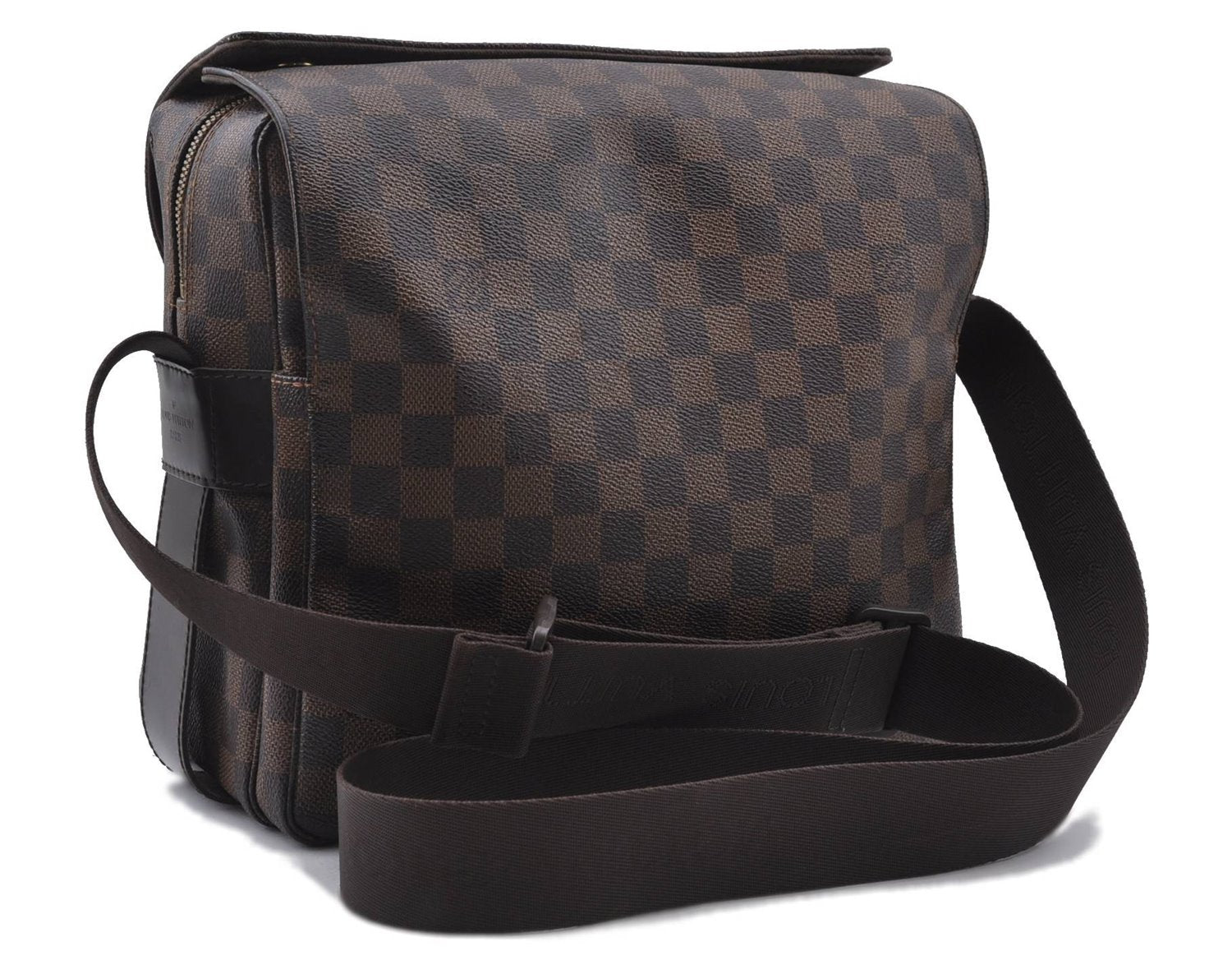 Authentic LOUIS VUITTON Damier Naviglio Shoulder Cross Body Bag N45255 LV 5909C