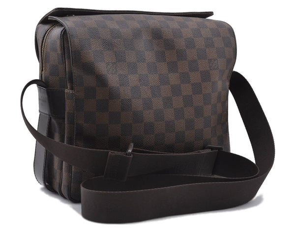 Authentic LOUIS VUITTON Damier Naviglio Shoulder Cross Body Bag N45255 LV 5909C