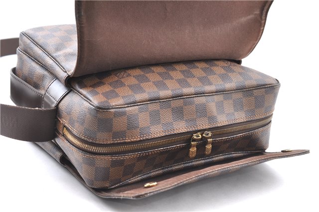 Authentic LOUIS VUITTON Damier Naviglio Shoulder Cross Body Bag N45255 LV 5909C