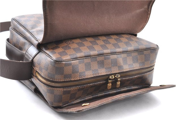 Authentic LOUIS VUITTON Damier Naviglio Shoulder Cross Body Bag N45255 LV 5909C