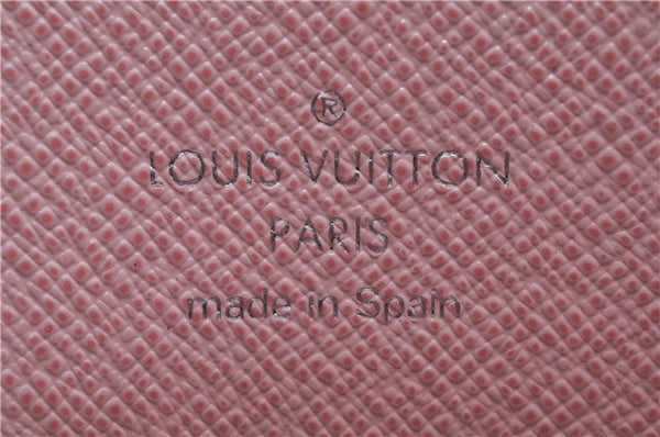 Authentic Louis Vuitton Epi Zippy Wallet Long Pink M41740 LV 5909D