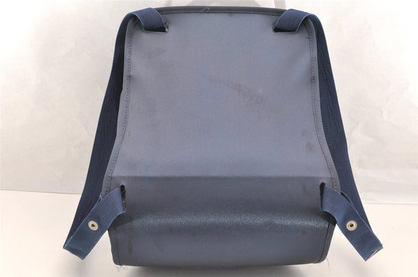 Authentic HERMES Sherpa Nylon Backpack Exhibition 1999 Limited Navy 5909I