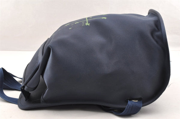 Authentic HERMES Sherpa Nylon Backpack Exhibition 1999 Limited Navy 5909I