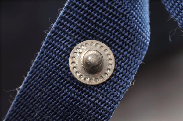 Authentic HERMES Sherpa Nylon Backpack Exhibition 1999 Limited Navy 5909I