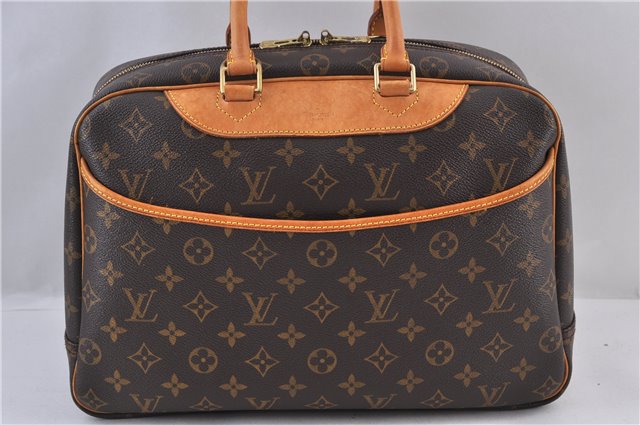 Authentic LOUIS VUITTON Monogram Deauville Hand Bag M47270 LV 5910C