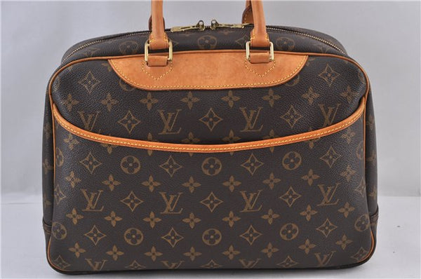 Authentic LOUIS VUITTON Monogram Deauville Hand Bag M47270 LV 5910C
