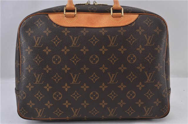 Authentic LOUIS VUITTON Monogram Deauville Hand Bag M47270 LV 5910C