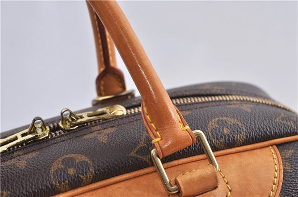 Authentic LOUIS VUITTON Monogram Deauville Hand Bag M47270 LV 5910C