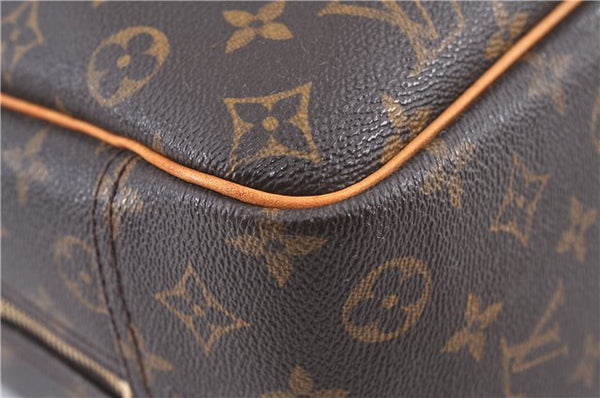 Authentic LOUIS VUITTON Monogram Deauville Hand Bag M47270 LV 5910C