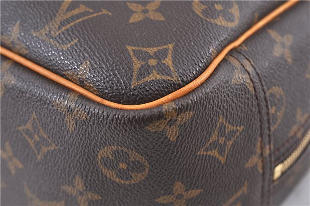 Authentic LOUIS VUITTON Monogram Deauville Hand Bag M47270 LV 5910C