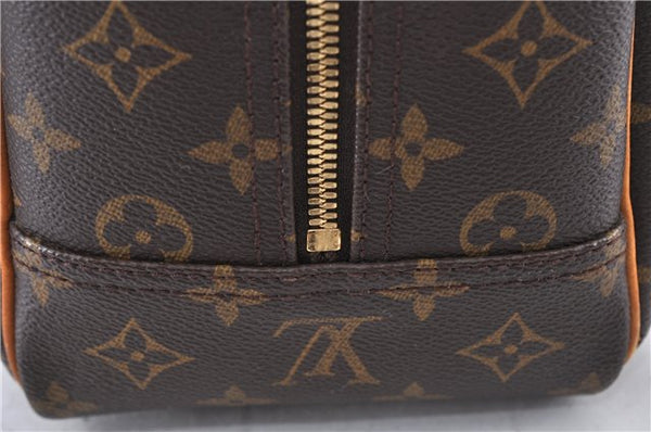 Authentic LOUIS VUITTON Monogram Deauville Hand Bag M47270 LV 5910C