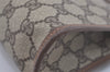 Authentic GUCCI Vintage Clutch Hand Bag Purse GG PVC Leather Brown 5910I