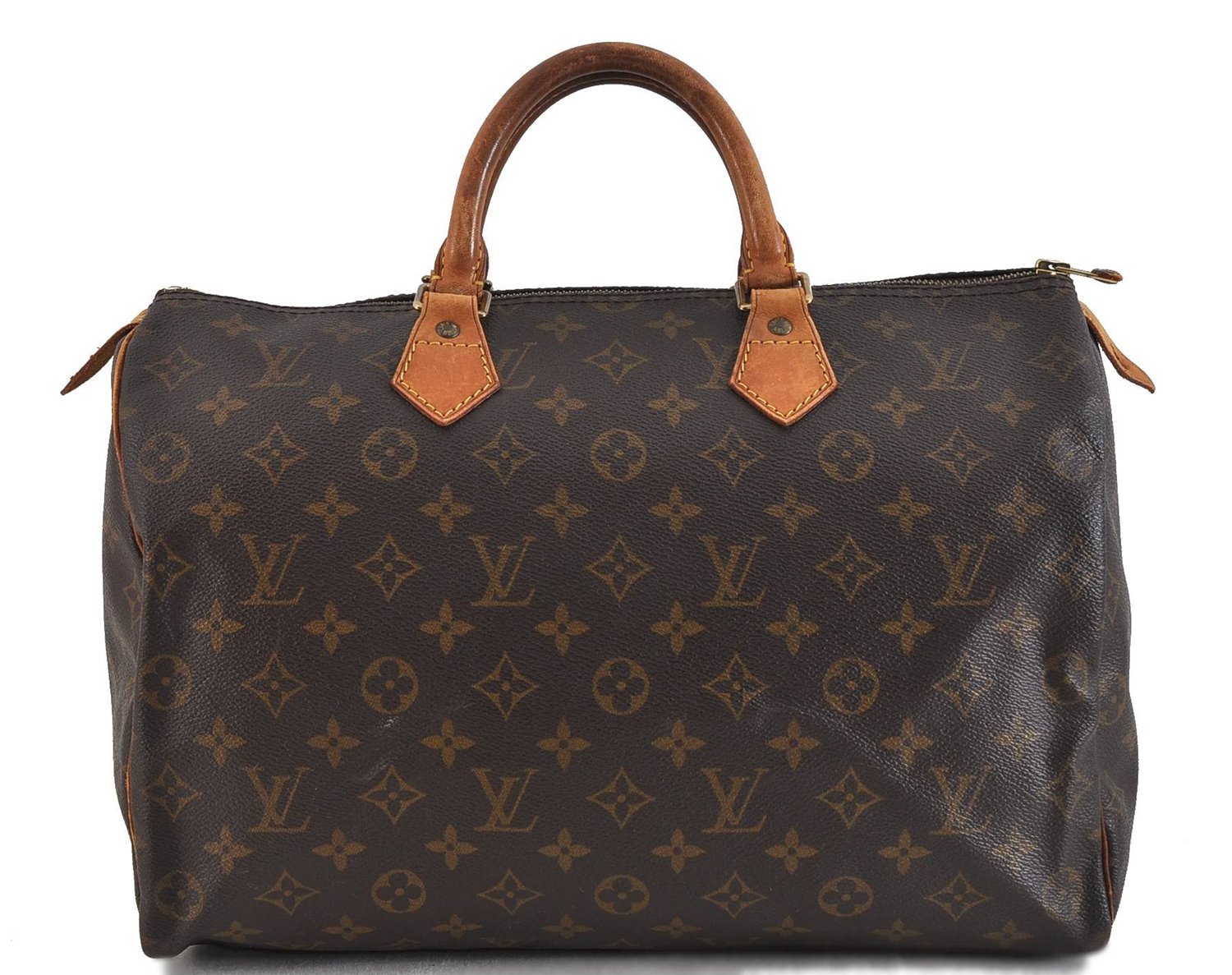 Authentic LOUIS VUITTON Monogram Speedy 35 Hand Bag Purse M41524 LV 5911C