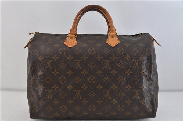 Authentic LOUIS VUITTON Monogram Speedy 35 Hand Bag Purse M41524 LV 5911C