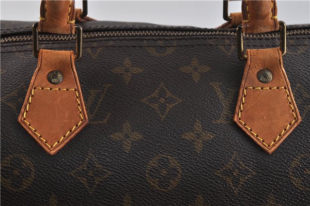 Authentic LOUIS VUITTON Monogram Speedy 35 Hand Bag Purse M41524 LV 5911C