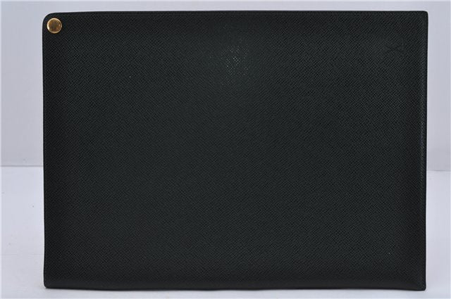 Auth LOUIS VUITTON Taiga Japan 15th Anniversary Documents Case Green LV 5912C