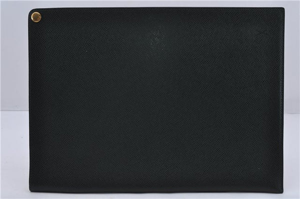 Auth LOUIS VUITTON Taiga Japan 15th Anniversary Documents Case Green LV 5912C