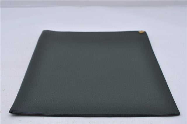 Auth LOUIS VUITTON Taiga Japan 15th Anniversary Documents Case Green LV 5912C